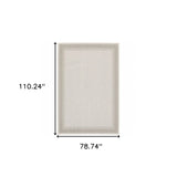 7' X 9' Gray and Ivory Indoor Outdoor Area Rug - Homeroots - Flyclothing LLC