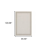 8' X 10' Gray and Ivory Indoor Outdoor Area Rug - Homeroots - Flyclothing LLC