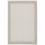 8' X 10' Gray and Ivory Indoor Outdoor Area Rug - Homeroots - Flyclothing LLC
