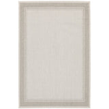 8' X 10' Gray and Ivory Indoor Outdoor Area Rug - Homeroots