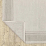 8' X 10' Gray and Ivory Indoor Outdoor Area Rug - Homeroots - Flyclothing LLC