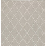 3' X 5' Gray and Ivory Indoor Outdoor Area Rug - Homeroots