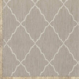 3' X 5' Gray and Ivory Indoor Outdoor Area Rug - Homeroots - Flyclothing LLC