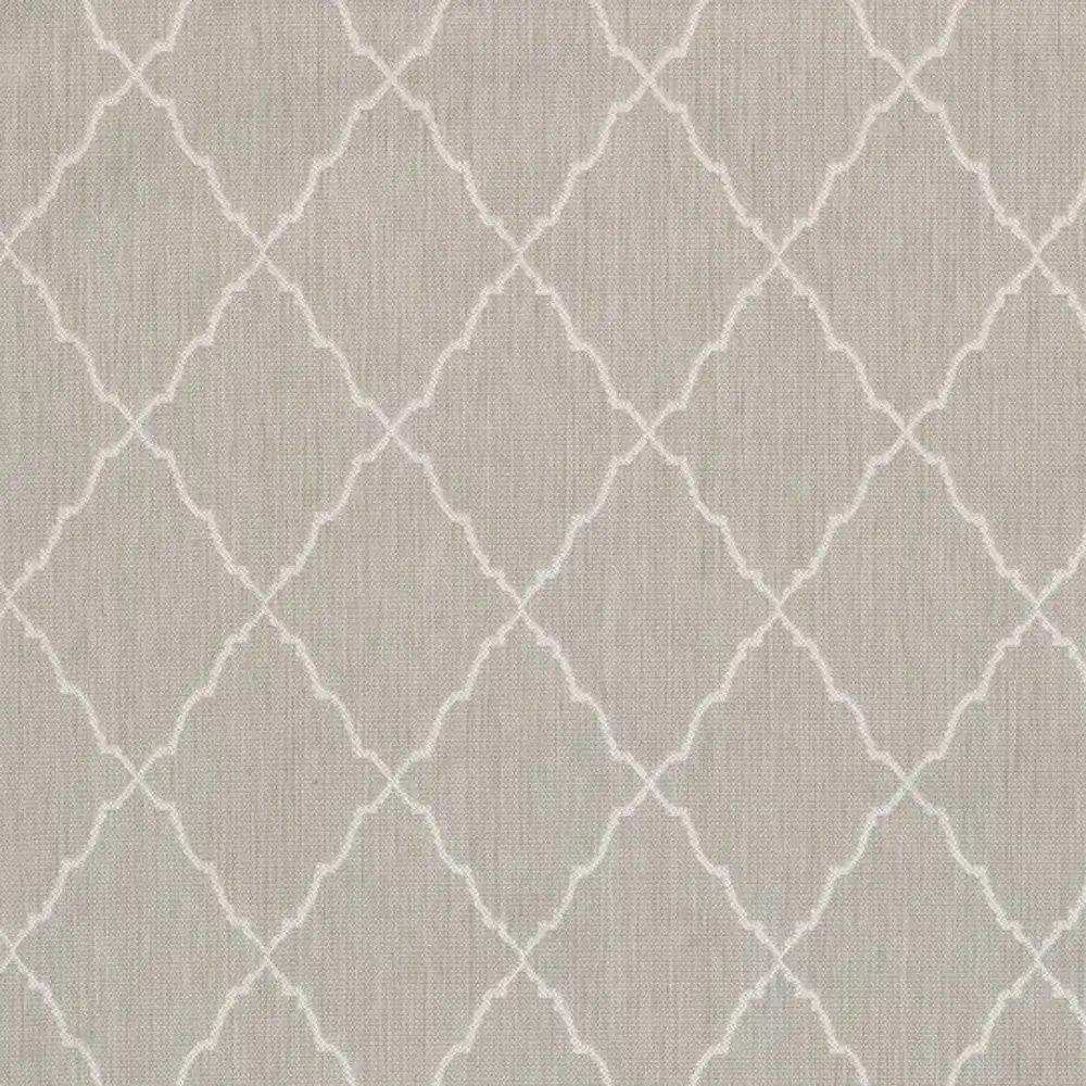 10' X 13' Gray and Ivory Indoor Outdoor Area Rug - Homeroots - Flyclothing LLC