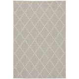 10' X 13' Gray and Ivory Indoor Outdoor Area Rug