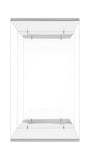 25" Clear Plastic Two Tier Bookcase - Homeroots