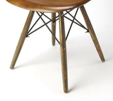 18" Brown And Copper Faux Leather Side Chair - Homeroots - Flyclothing LLC