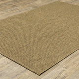 2' X 4' Tan Faux Seagrass Indoor Outdoor Area Rug - Homeroots - Flyclothing LLC