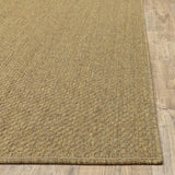 2' X 4' Tan Faux Seagrass Indoor Outdoor Area Rug - Homeroots - Flyclothing LLC