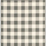 2' X 4' Gray and Ivory Indoor Outdoor Area Rug - Homeroots