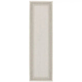 Gray and Ivory Indoor Outdoor Area Rug - Homeroots