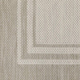 Gray and Ivory Indoor Outdoor Area Rug - Homeroots - Flyclothing LLC