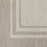 Gray and Ivory Indoor Outdoor Area Rug - Homeroots - Flyclothing LLC