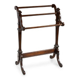 Deep Cherry Vintage Blanket Stand - Homeroots
