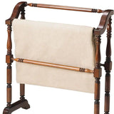 Vintage Deep Cherry Blanket Stand - Homeroots