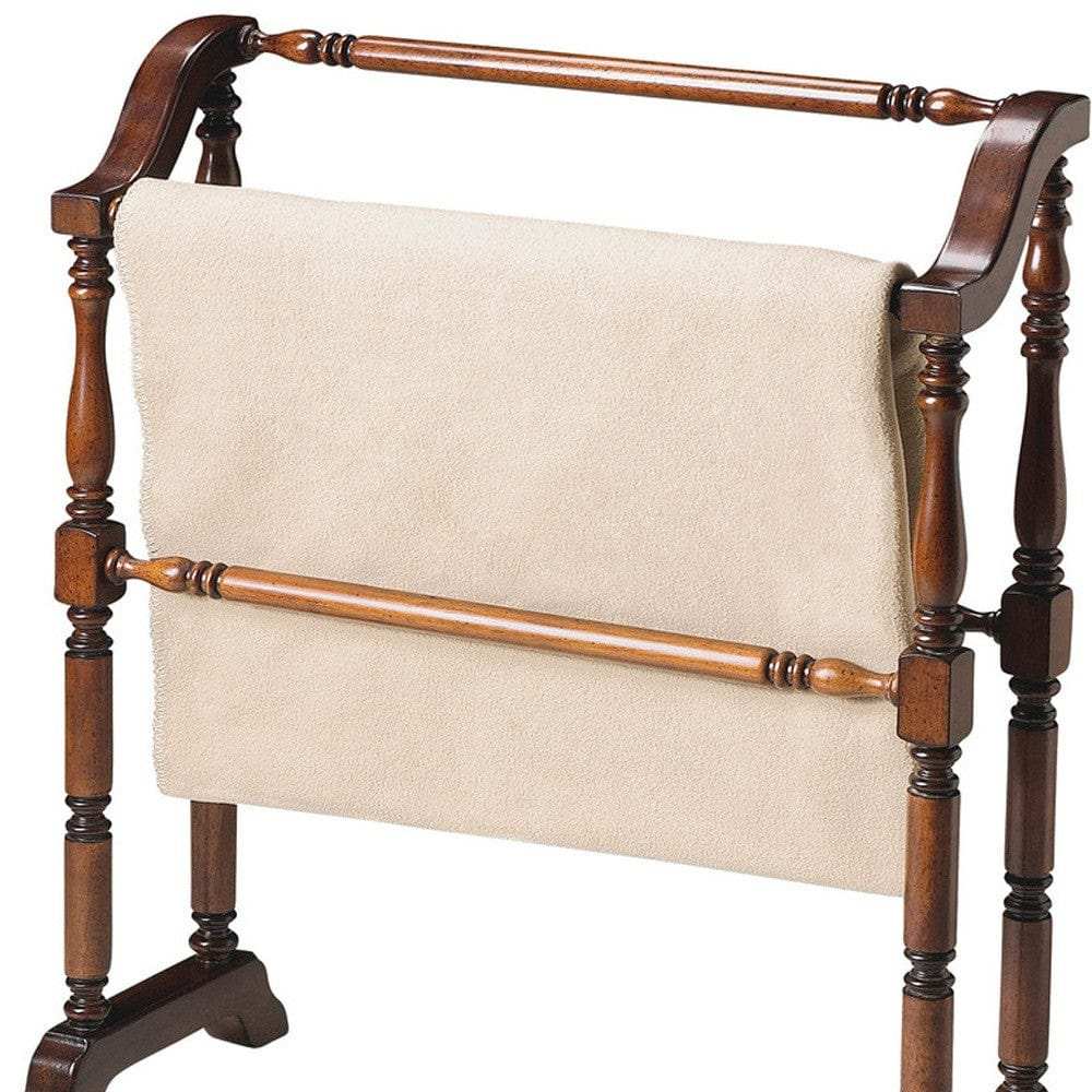 Vintage Deep Cherry Blanket Stand - Homeroots - Flyclothing LLC