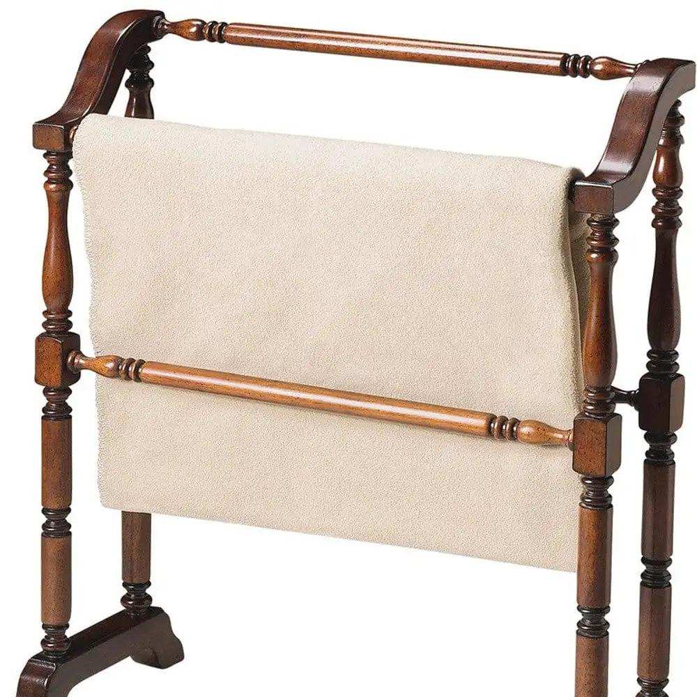 Vintage Deep Cherry Blanket Stand - Homeroots - Flyclothing LLC
