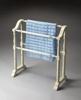 Vintage Cottage White Blanket Stand - Homeroots - Flyclothing LLC