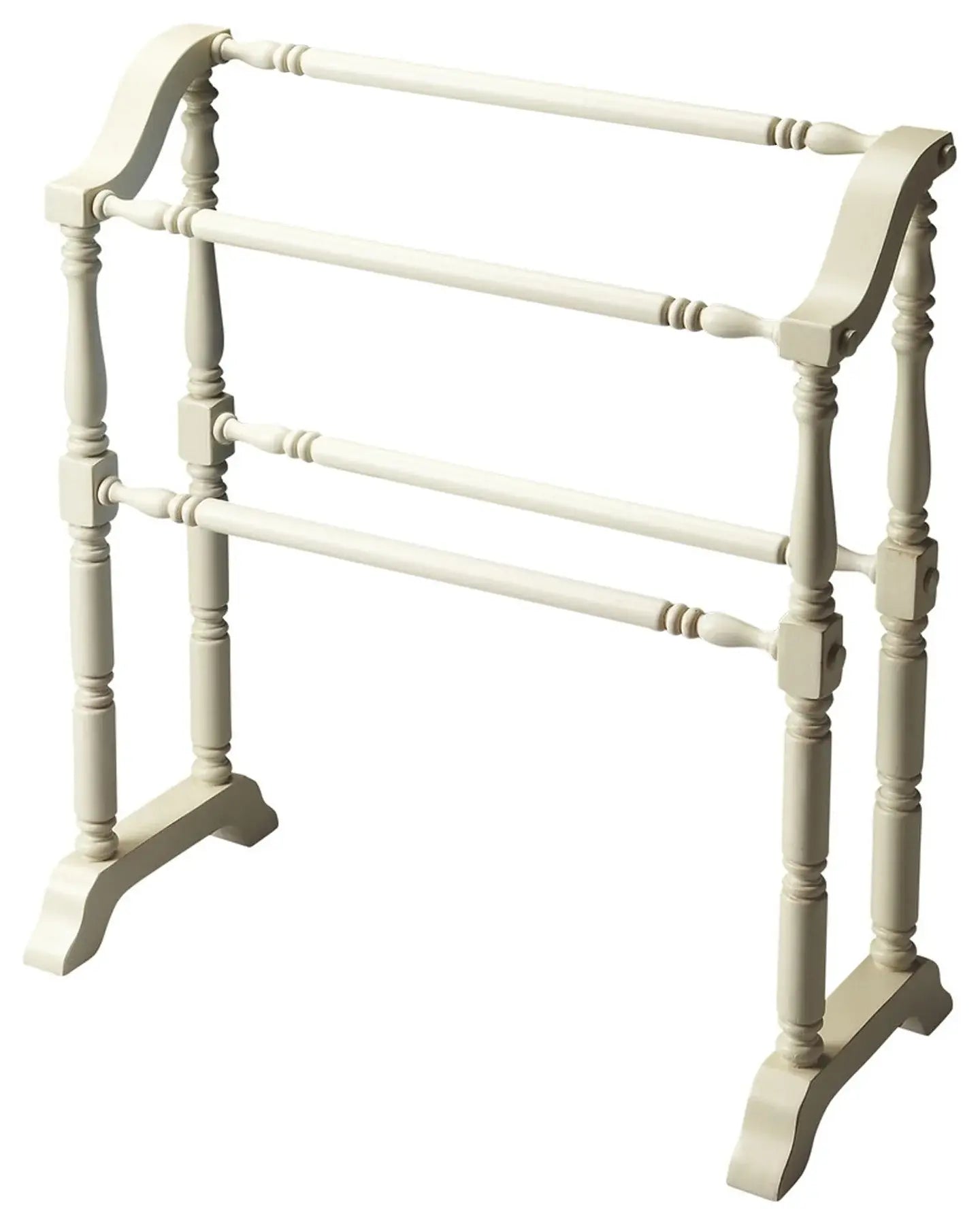Vintage Cottage White Blanket Stand - Homeroots - Flyclothing LLC