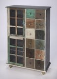 32" Brown And Dark Brown Solid Wood Frame Standard Accent Chest With Two Drawers - Homeroots
