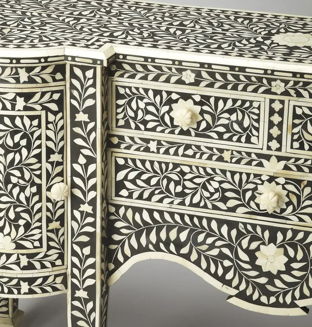 Victoria Black Bone Inlay Buffet - Homeroots - Flyclothing LLC