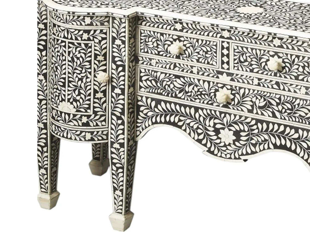 Victoria Black Bone Inlay Buffet - Homeroots - Flyclothing LLC