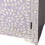 29" Purple Manufactured Wood Drawer Chest - Homeroots