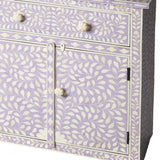 29" Purple Manufactured Wood Drawer Chest - Homeroots