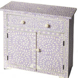 29" Purple Manufactured Wood Drawer Chest - Homeroots