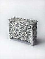 36" Black Manufactured Wood Three Drawer Chest - Homeroots - Flyclothing LLC