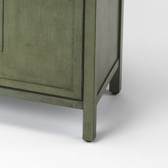 Imperial Green Console Cabinet - Homeroots