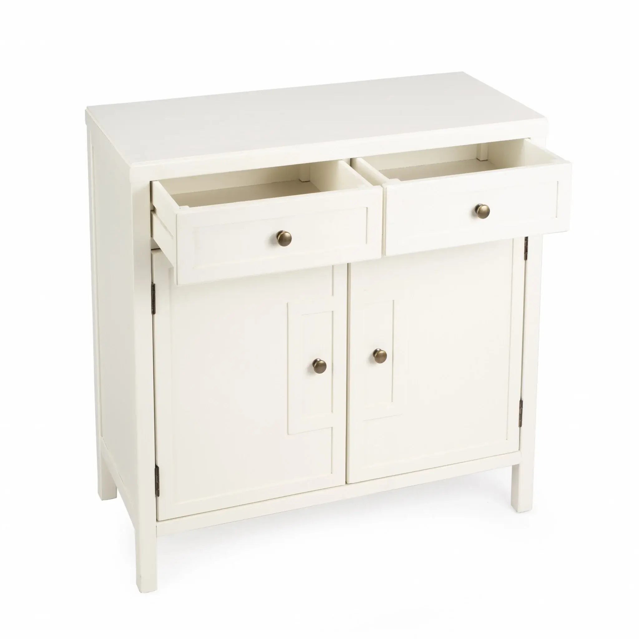 Imperial White Console Cabinet - Homeroots - Flyclothing LLC