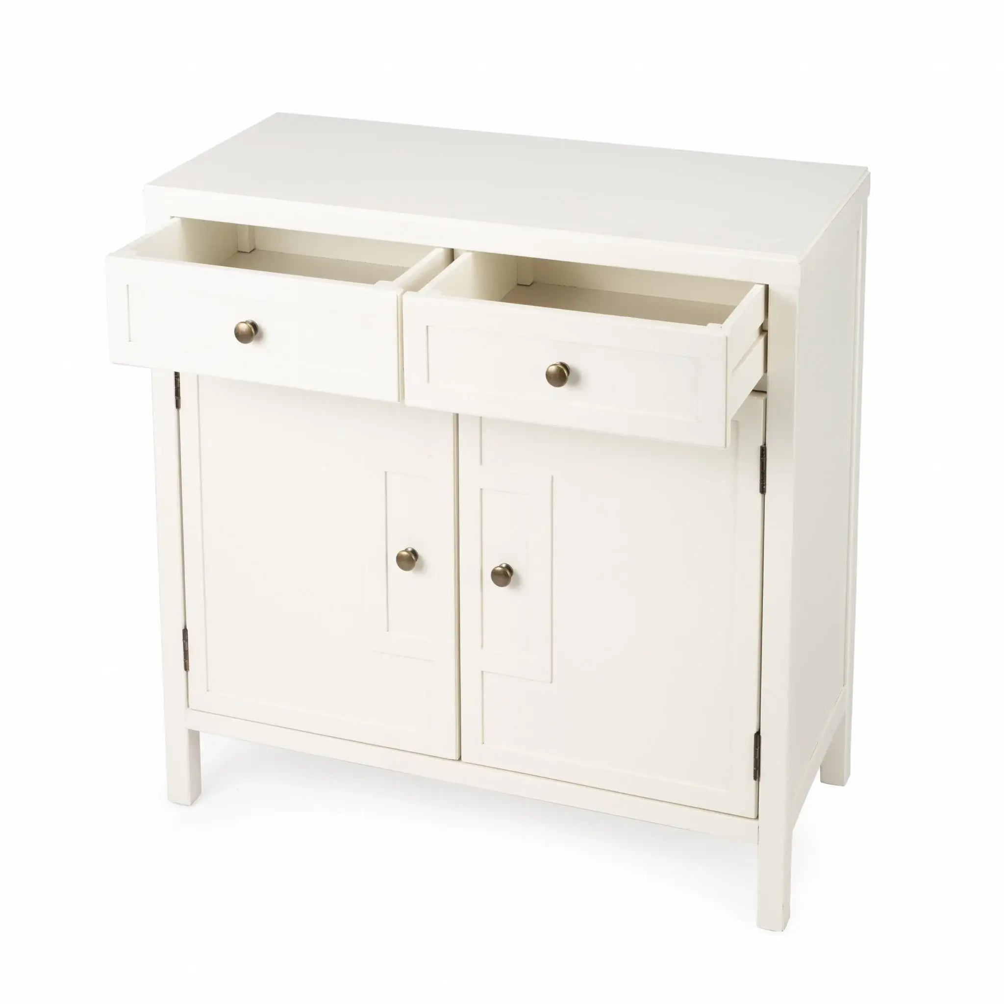 Imperial White Console Cabinet - Homeroots - Flyclothing LLC