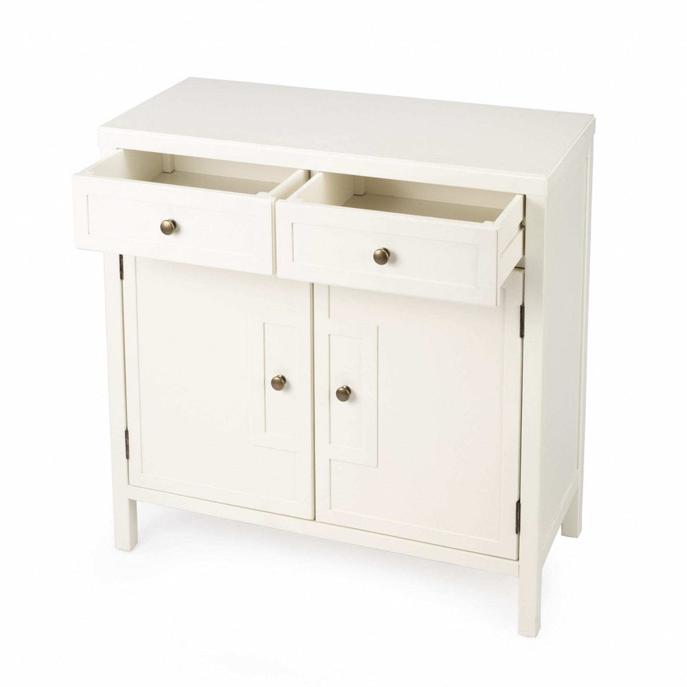Imperial White Console Cabinet - Homeroots - Flyclothing LLC