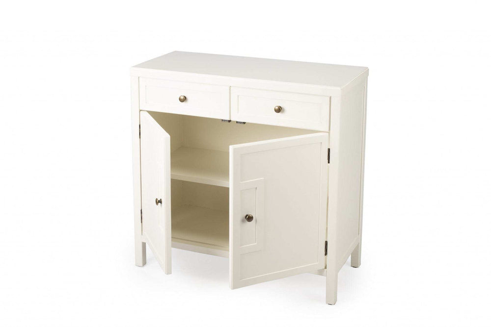 Imperial White Console Cabinet - Homeroots - Flyclothing LLC