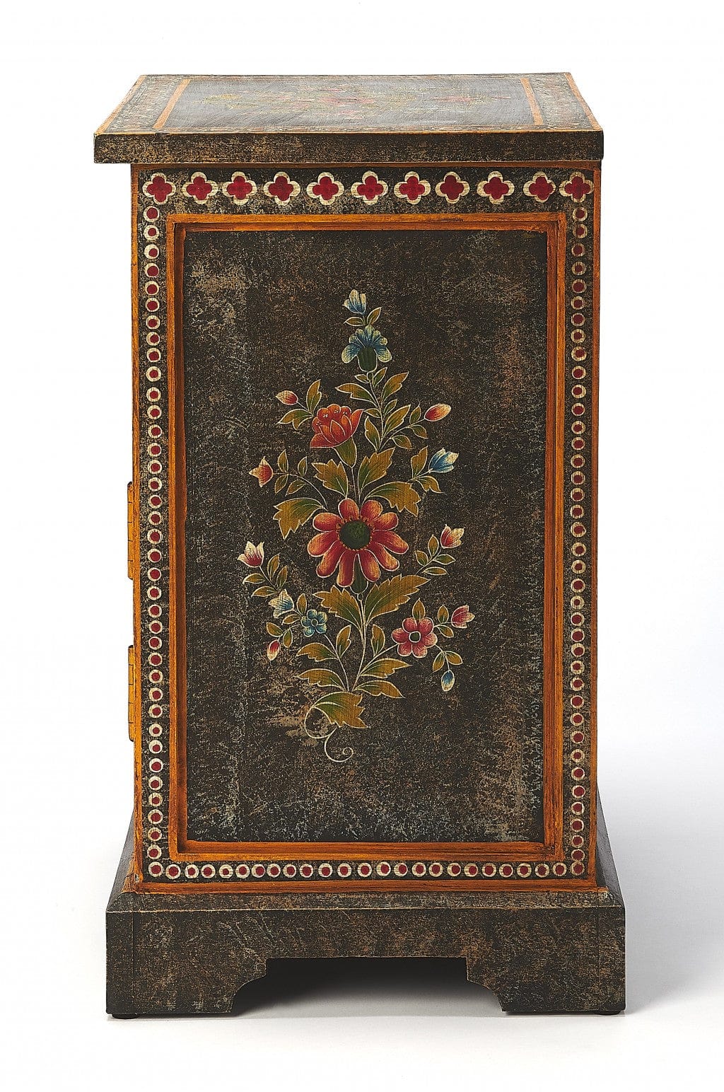 18" Dark Brown Solid Wood Frame Accent Cabinet With Two Drawers - Homeroots - Flyclothing LLC