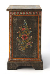 18" Dark Brown Solid Wood Frame Accent Cabinet With Two Drawers - Homeroots - Flyclothing LLC