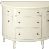 White Demilune Console Chest - Homeroots - Flyclothing LLC