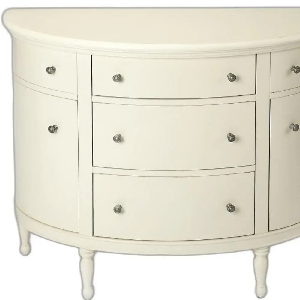White Demilune Console Chest - Homeroots - Flyclothing LLC