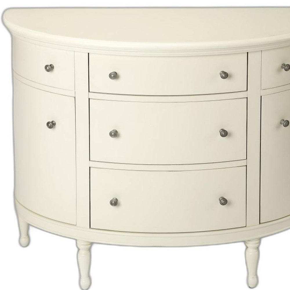 White Demilune Console Chest - Homeroots - Flyclothing LLC