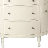 White Demilune Console Chest - Homeroots - Flyclothing LLC