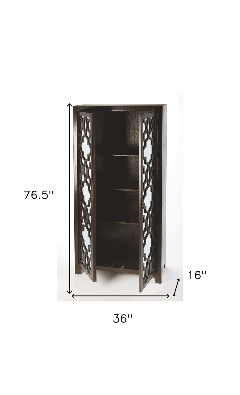 Morjanna White Tall Cabinet - Homeroots - Flyclothing LLC
