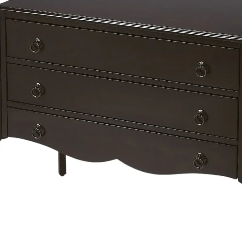 Wilshire Chocolate 3 Drawer Chest - Homeroots - Flyclothing LLC