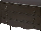 Wilshire Chocolate 3 Drawer Chest - Homeroots - Flyclothing LLC