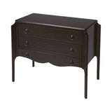 Wilshire Chocolate 3 Drawer Chest - Homeroots