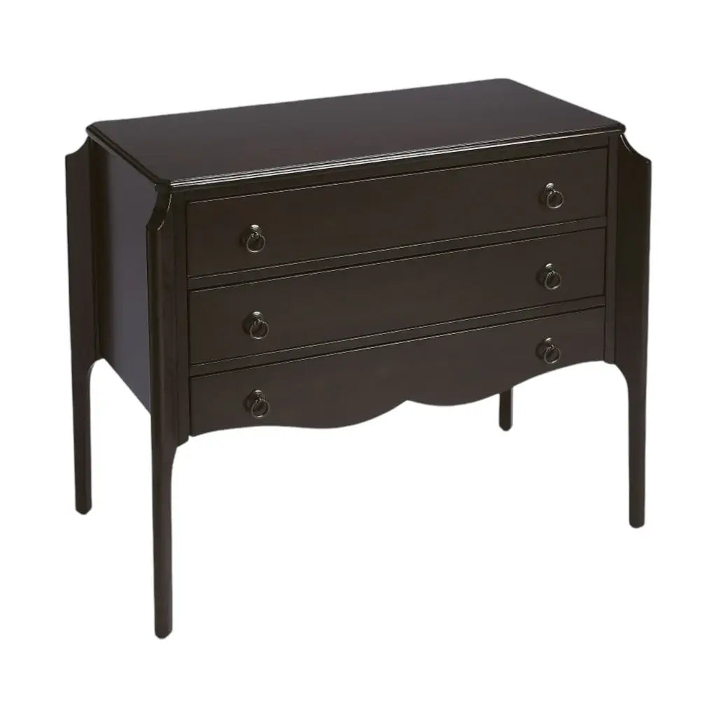 Wilshire Chocolate 3 Drawer Chest - Homeroots - Flyclothing LLC