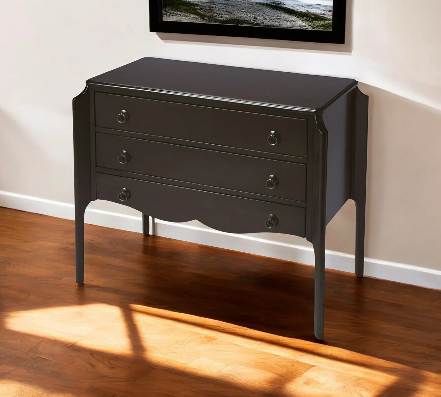 Wilshire Chocolate 3 Drawer Chest - Homeroots - Flyclothing LLC