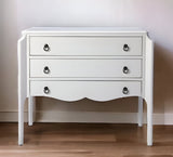 34" White Solid and Manufactured Wood Three Drawer Standard Chest - Homeroots - Flyclothing LLC
