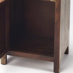 18" Brown Standard Accent Cabinet - Homeroots