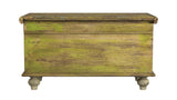 Mesa Carved Wooden Trunk Coffee Table - Homeroots